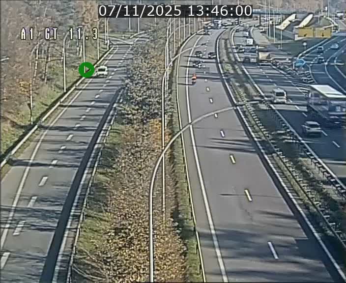 <h2>Traffic live webcam Luxembourg Senningerberg - A1 direction Allemagne - BK 11.3</h2>