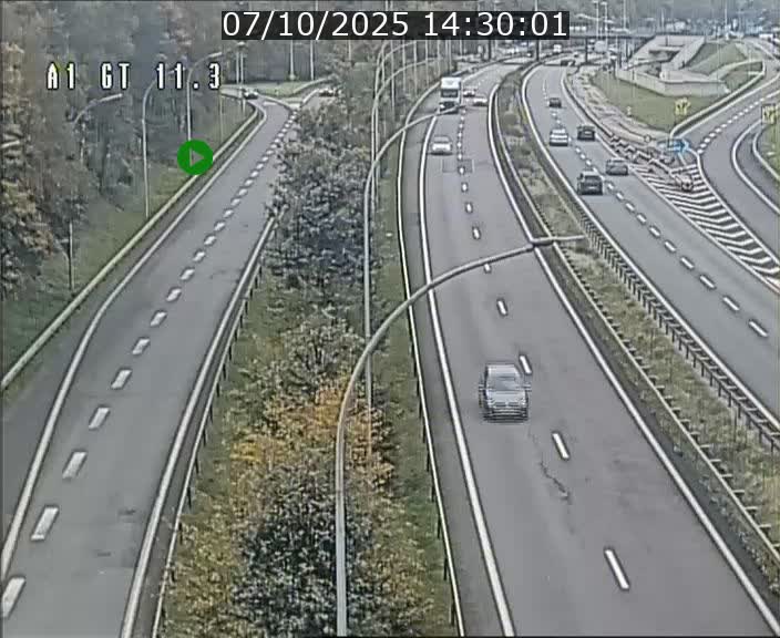 <h2>Traffic live webcam Luxembourg Senningerberg - A1 direction Allemagne - BK 11.3</h2>