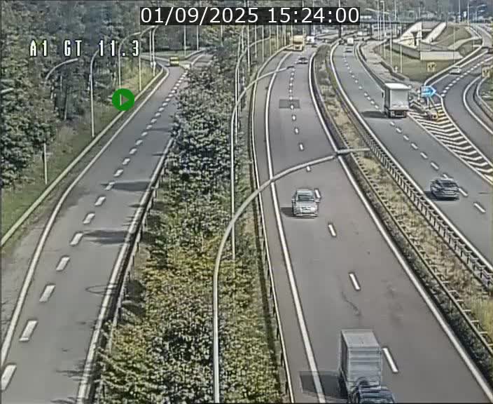<h2>Traffic live webcam Luxembourg Senningerberg - A1 direction Allemagne - BK 11.3</h2>
