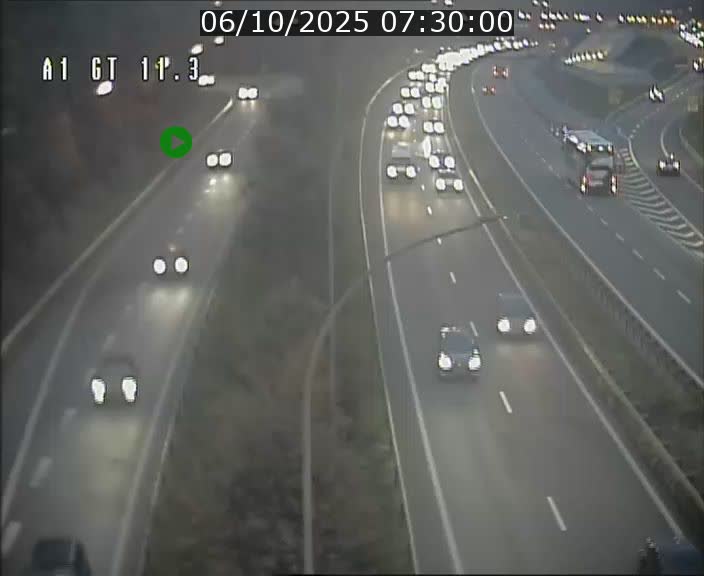 <h2>Traffic live webcam Luxembourg Senningerberg - A1 direction Allemagne - BK 11.3</h2>