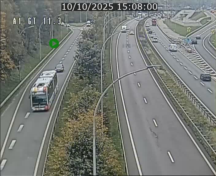 <h2>Traffic live webcam Luxembourg Senningerberg - A1 direction Allemagne - BK 11.3</h2>