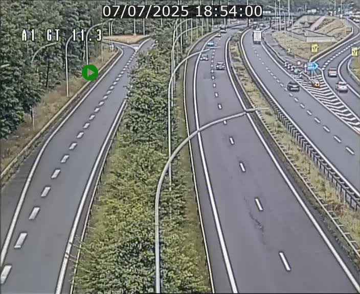 Traffic live webcam Luxembourg Senningerberg - A1 direction Allemagne - BK 11.3