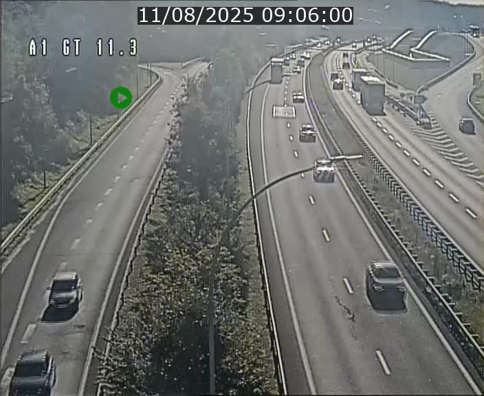 Traffic live webcam Luxembourg Senningerberg - A1 direction Allemagne - BK 11.3
