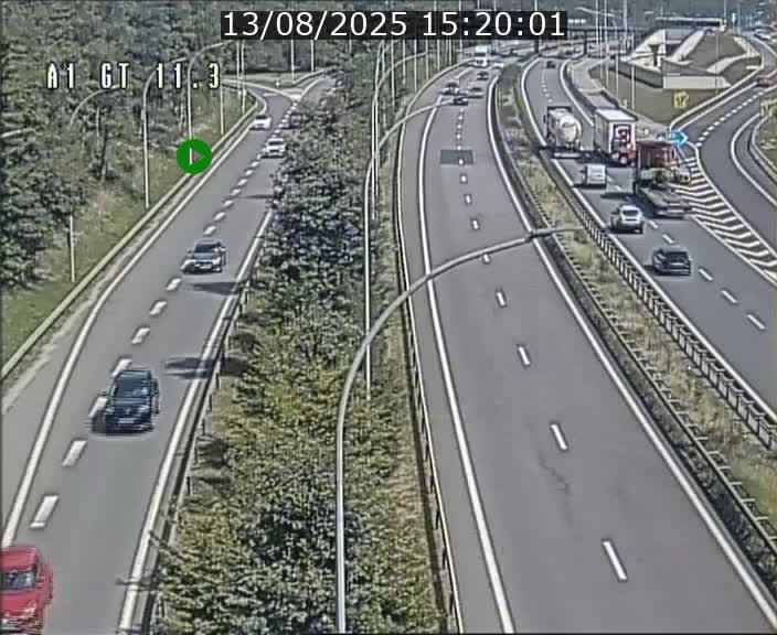 <h2>Traffic live webcam Luxembourg Senningerberg - A1 direction Allemagne - BK 11.3</h2>