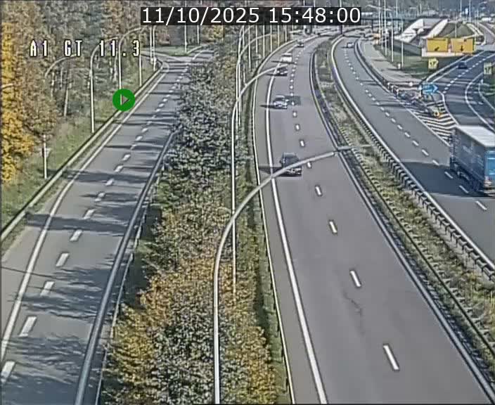 <h2>Traffic live webcam Luxembourg Senningerberg - A1 direction Allemagne - BK 11.3</h2>