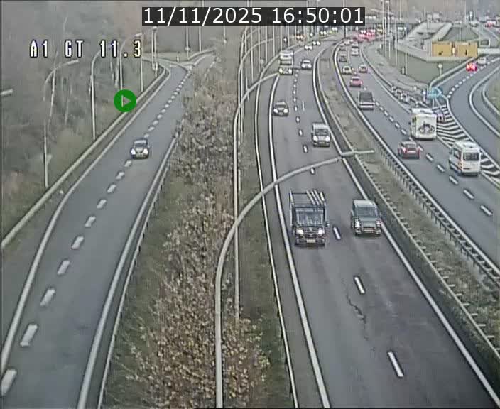 <h2>Traffic live webcam Luxembourg Senningerberg - A1 direction Allemagne - BK 11.3</h2>