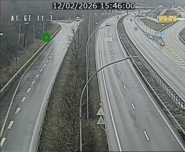 <h2>Traffic live webcam Luxembourg Senningerberg - A1 direction Allemagne - BK 11.3</h2>