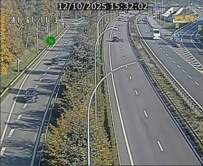 <h2>Traffic live webcam Luxembourg Senningerberg - A1 direction Allemagne - BK 11.3</h2>