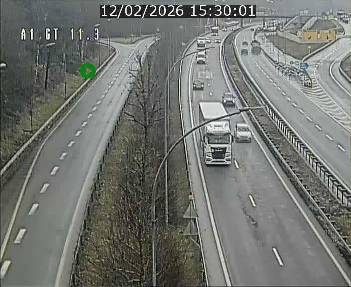 <h2>Traffic live webcam Luxembourg Senningerberg - A1 direction Allemagne - BK 11.3</h2>
