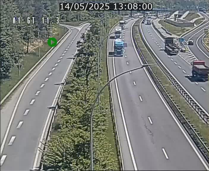 <h2>Traffic live webcam Luxembourg Senningerberg - A1 direction Allemagne - BK 11.3</h2>