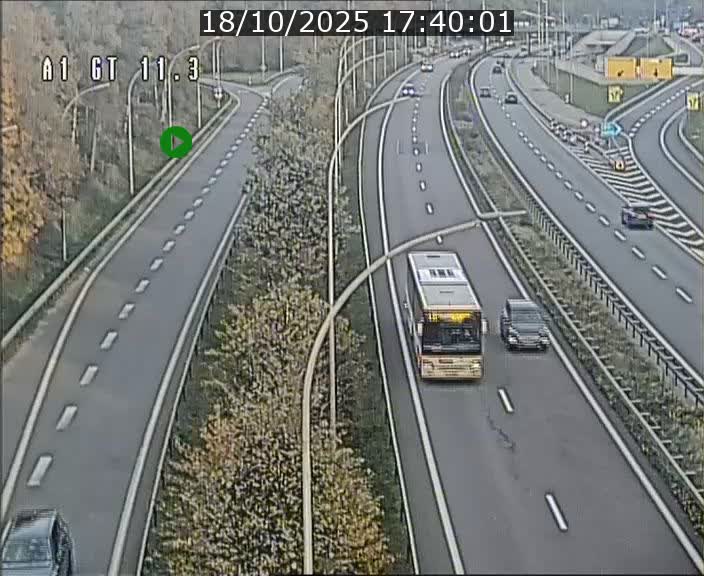 <h2>Traffic live webcam Luxembourg Senningerberg - A1 direction Allemagne - BK 11.3</h2>