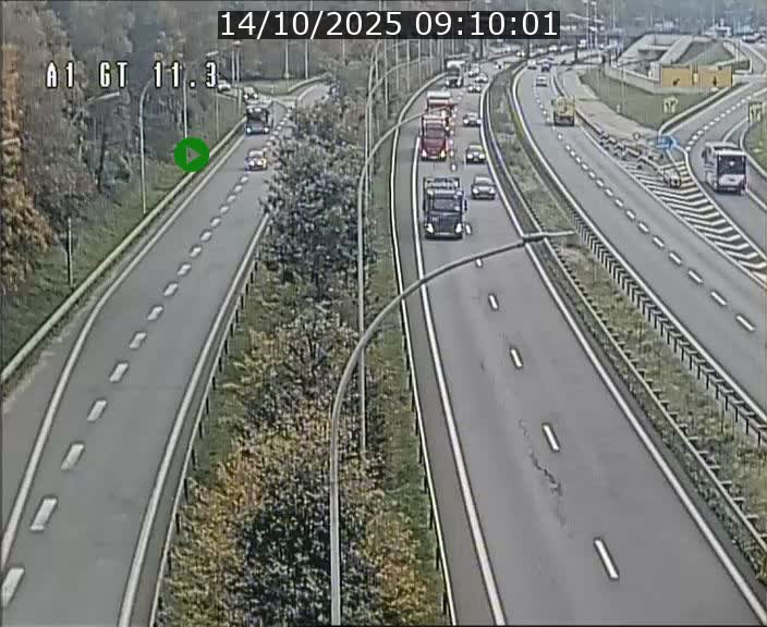 <h2>Traffic live webcam Luxembourg Senningerberg - A1 direction Allemagne - BK 11.3</h2>