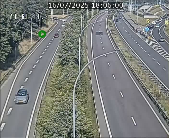 Traffic live webcam Luxembourg Senningerberg - A1 direction Allemagne - BK 11.3