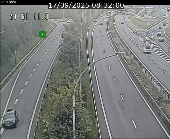 <h2>Traffic live webcam Luxembourg Senningerberg - A1 direction Allemagne - BK 11.3</h2>