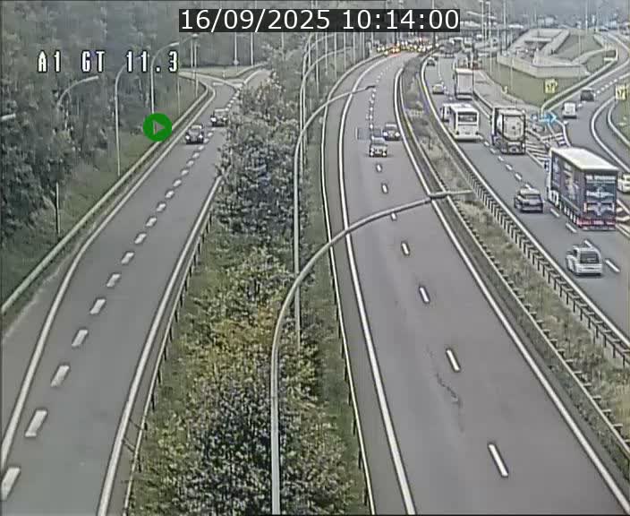 <h2>Traffic live webcam Luxembourg Senningerberg - A1 direction Allemagne - BK 11.3</h2>
