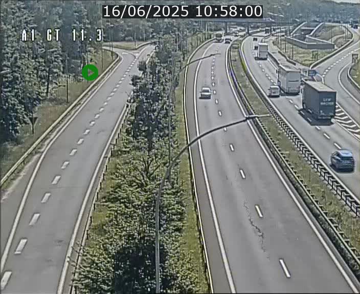 Traffic live webcam Luxembourg Senningerberg - A1 direction Allemagne - BK 11.3