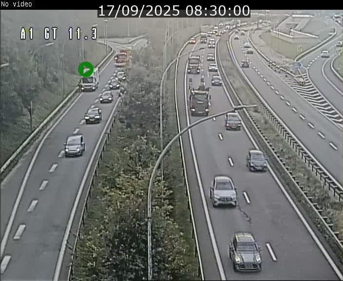 <h2>Traffic live webcam Luxembourg Senningerberg - A1 direction Allemagne - BK 11.3</h2>