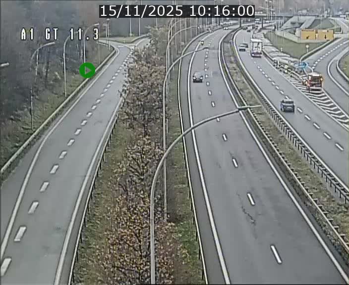 Traffic live webcam Luxembourg Senningerberg - A1 direction Allemagne - BK 11.3