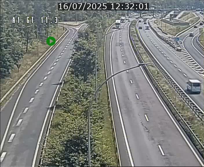 <h2>Traffic live webcam Luxembourg Senningerberg - A1 direction Allemagne - BK 11.3</h2>