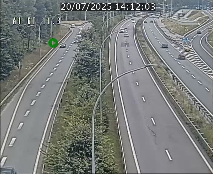 <h2>Traffic live webcam Luxembourg Senningerberg - A1 direction Allemagne - BK 11.3</h2>