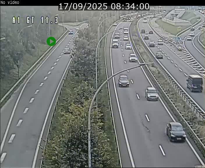 <h2>Traffic live webcam Luxembourg Senningerberg - A1 direction Allemagne - BK 11.3</h2>