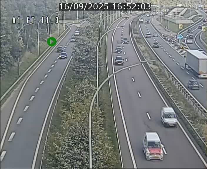 <h2>Traffic live webcam Luxembourg Senningerberg - A1 direction Allemagne - BK 11.3</h2>