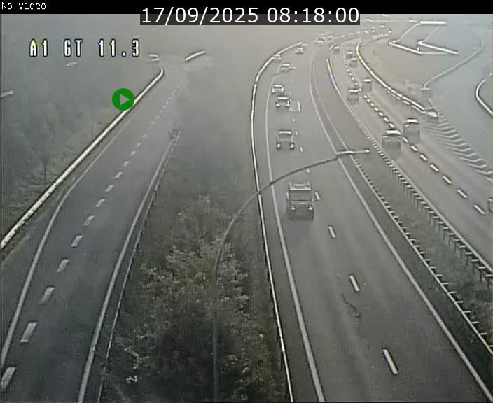 Traffic live webcam Luxembourg Senningerberg - A1 direction Allemagne - BK 11.3