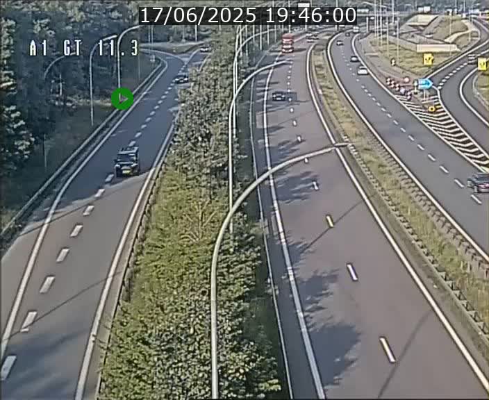 Traffic live webcam Luxembourg Senningerberg - A1 direction Allemagne - BK 11.3