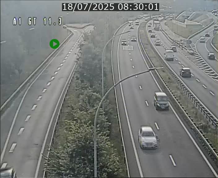 <h2>Traffic live webcam Luxembourg Senningerberg - A1 direction Allemagne - BK 11.3</h2>