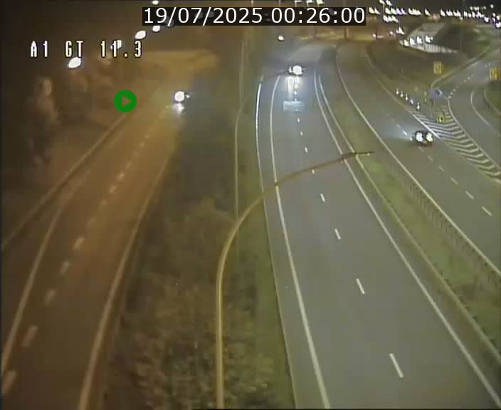 <h2>Traffic live webcam Luxembourg Senningerberg - A1 direction Allemagne - BK 11.3</h2>