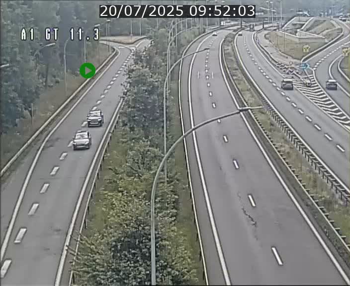 <h2>Traffic live webcam Luxembourg Senningerberg - A1 direction Allemagne - BK 11.3</h2>