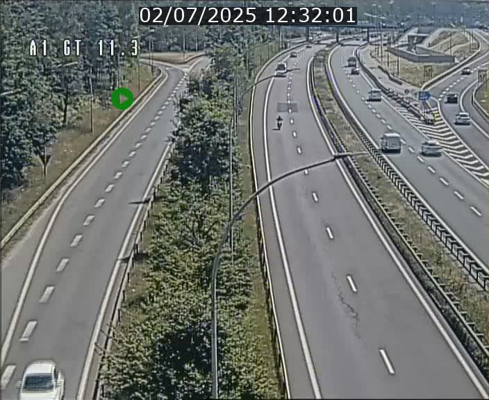 Traffic live webcam Luxembourg Senningerberg - A1 direction Allemagne - BK 11.3