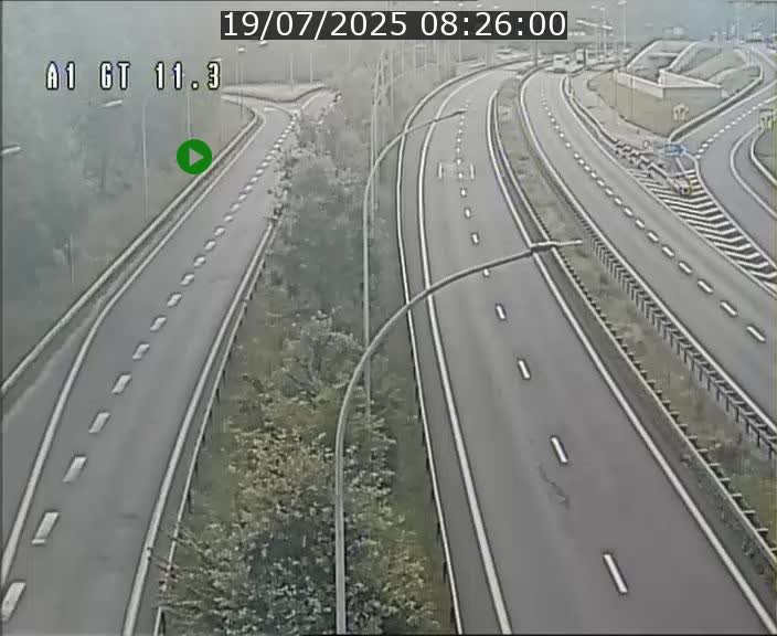 Traffic live webcam Luxembourg Senningerberg - A1 direction Allemagne - BK 11.3