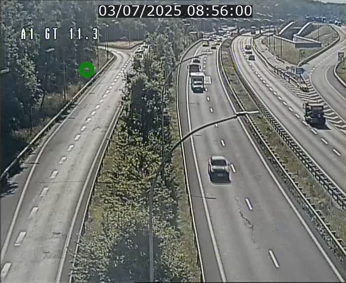 Traffic live webcam Luxembourg Senningerberg - A1 direction Allemagne - BK 11.3
