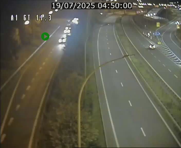 Traffic live webcam Luxembourg Senningerberg - A1 direction Allemagne - BK 11.3