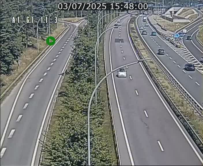 Traffic live webcam Luxembourg Senningerberg - A1 direction Allemagne - BK 11.3