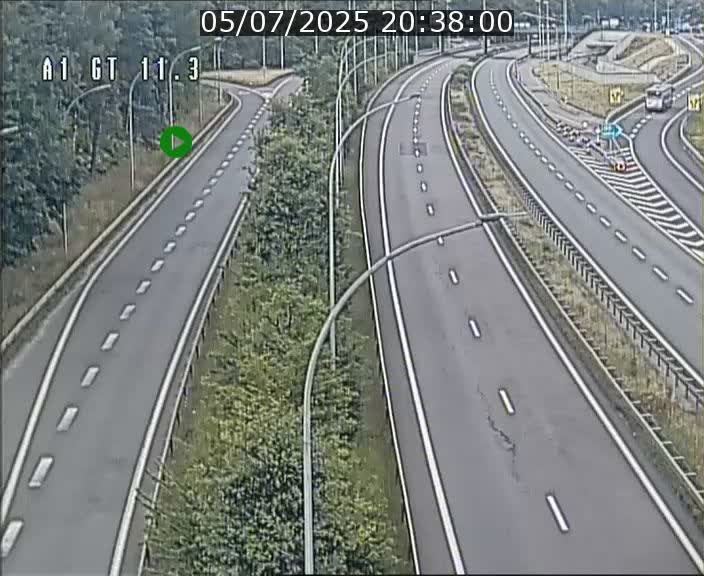 Traffic live webcam Luxembourg Senningerberg - A1 direction Allemagne - BK 11.3