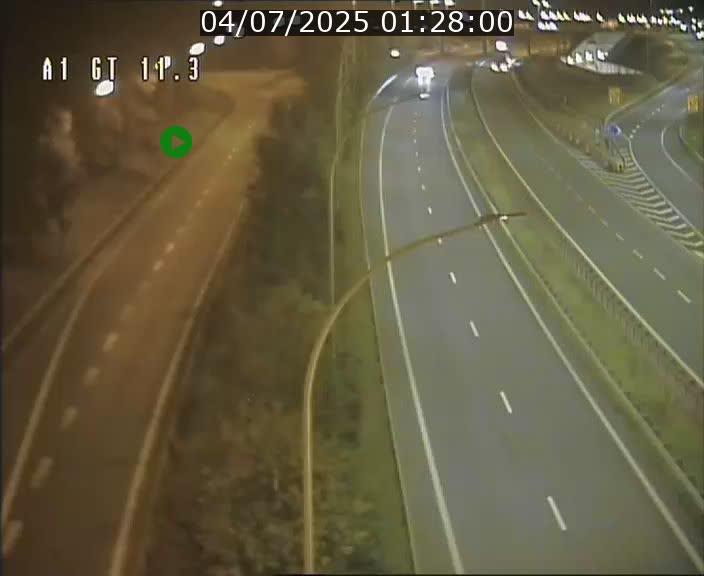 Traffic live webcam Luxembourg Senningerberg - A1 direction Allemagne - BK 11.3