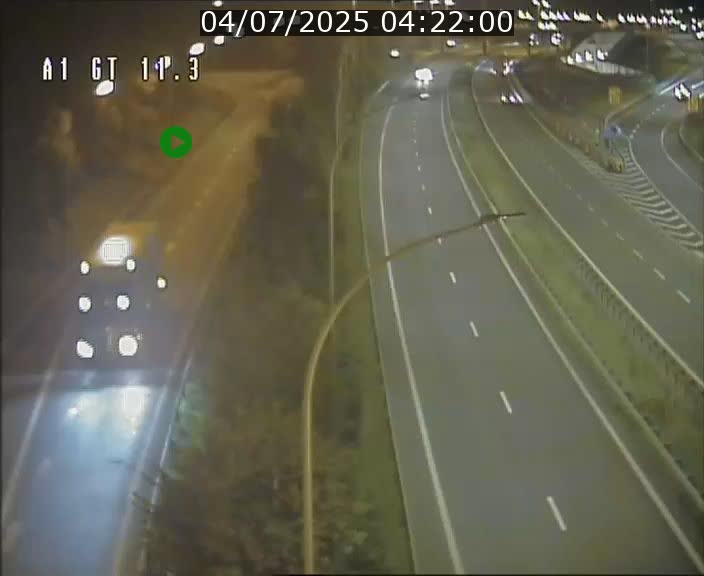 Traffic live webcam Luxembourg Senningerberg - A1 direction Allemagne - BK 11.3