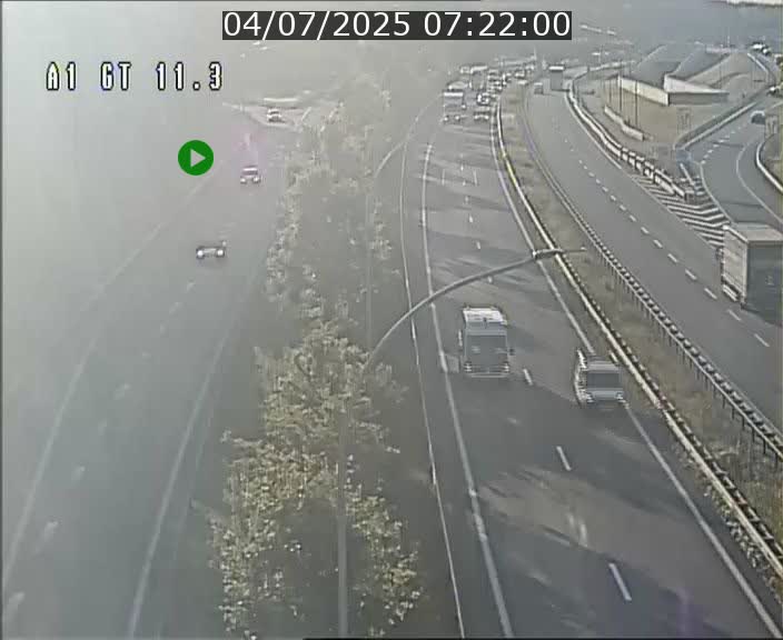 Traffic live webcam Luxembourg Senningerberg - A1 direction Allemagne - BK 11.3