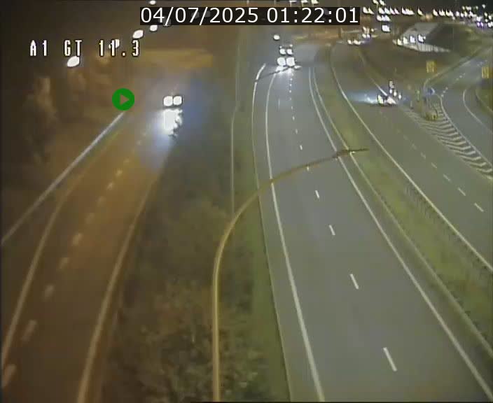 Traffic live webcam Luxembourg Senningerberg - A1 direction Allemagne - BK 11.3