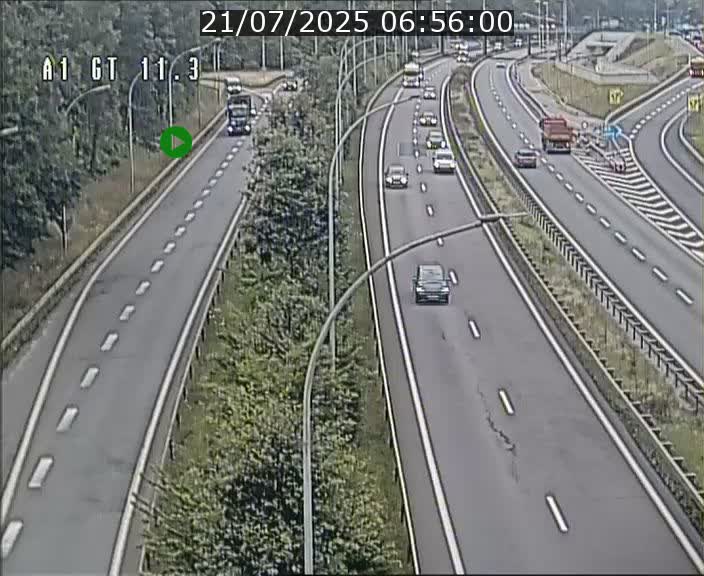Traffic live webcam Luxembourg Senningerberg - A1 direction Allemagne - BK 11.3