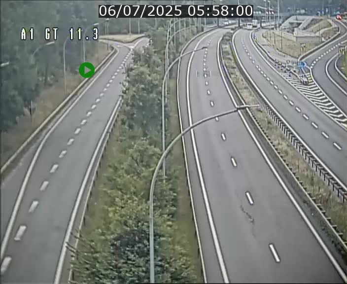 Traffic live webcam Luxembourg Senningerberg - A1 direction Allemagne - BK 11.3