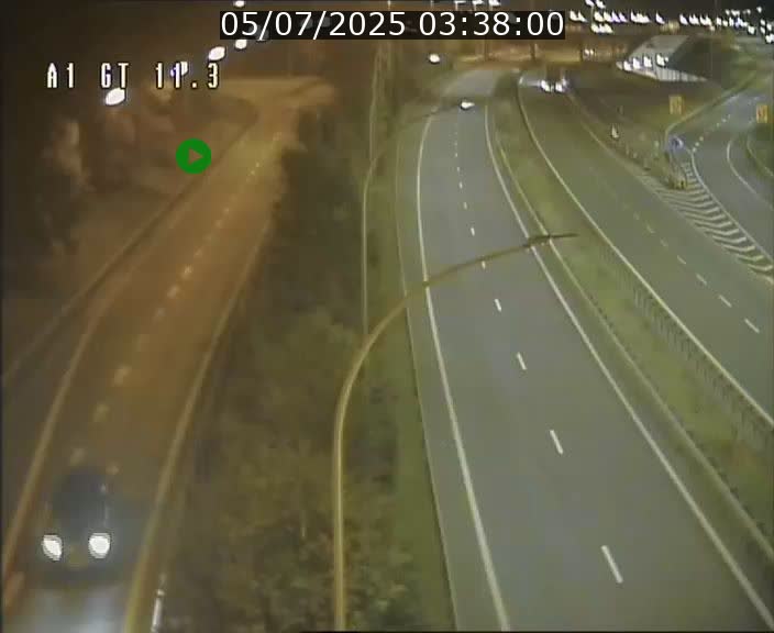 Traffic live webcam Luxembourg Senningerberg - A1 direction Allemagne - BK 11.3