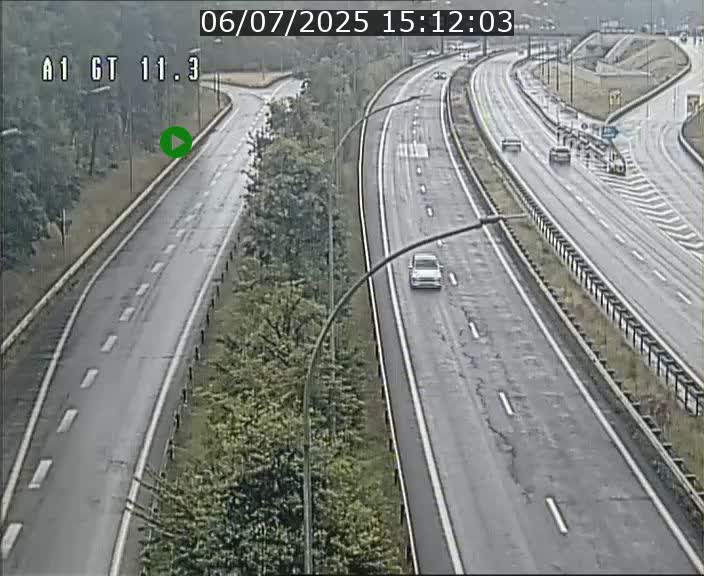 Traffic live webcam Luxembourg Senningerberg - A1 direction Allemagne - BK 11.3