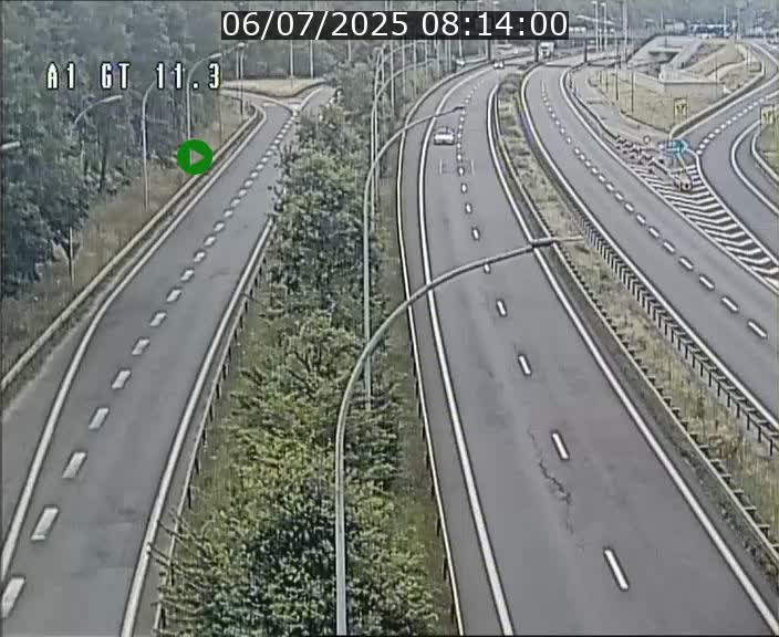 Traffic live webcam Luxembourg Senningerberg - A1 direction Allemagne - BK 11.3