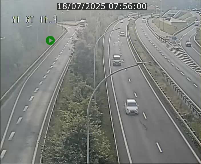 Traffic live webcam Luxembourg Senningerberg - A1 direction Allemagne - BK 11.3