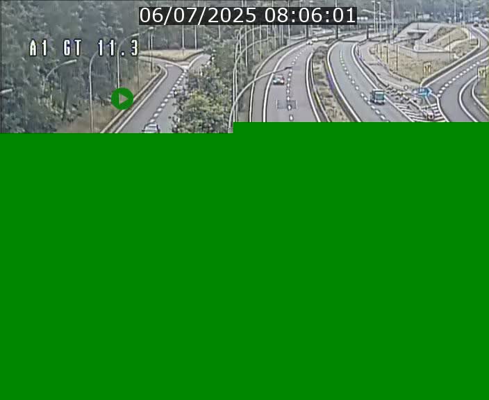 Traffic live webcam Luxembourg Senningerberg - A1 direction Allemagne - BK 11.3