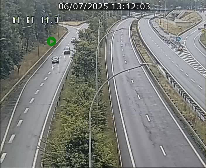 Traffic live webcam Luxembourg Senningerberg - A1 direction Allemagne - BK 11.3