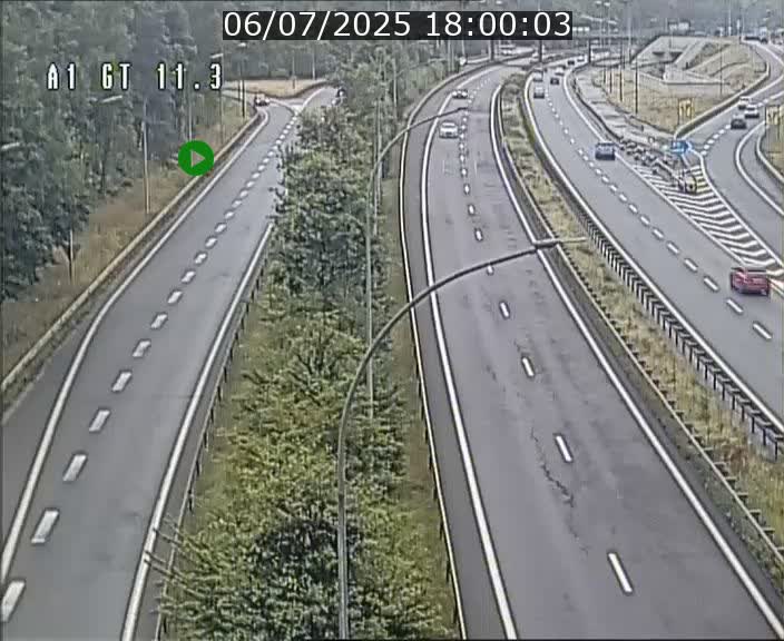 Traffic live webcam Luxembourg Senningerberg - A1 direction Allemagne - BK 11.3